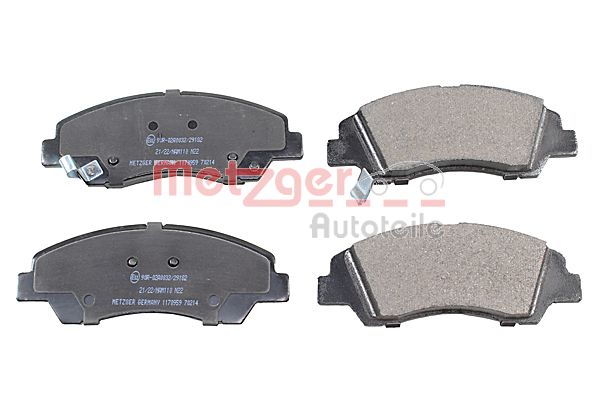 METZGER 1170959 Bremsbelagsatz, Scheibenbremse